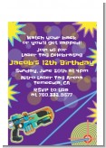 Laser Tag - Birthday Party Petite Invitations