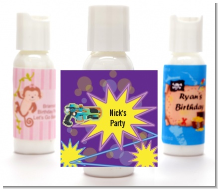 Laser Tag - Personalized Birthday Party Lotion Favors