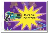 Laser Tag - Birthday Party Thank You Cards
