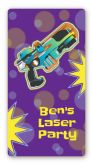 Laser Tag - Custom Rectangle Birthday Party Sticker/Labels