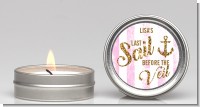 Last Sail Before The Veil Glitter - Bridal Shower Candle Favors