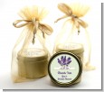 Lavender Flowers - Bridal Shower Gold Tin Candle Favors thumbnail