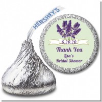 Lavender Flowers - Hershey Kiss Bridal Shower Sticker Labels