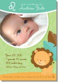 Lion | Leo Horoscope - Birth Announcement Photo Card