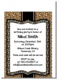Leopard & Zebra Print - Birthday Party Petite Invitations