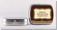 Leopard Brown - Personalized Birthday Party Mint Tins