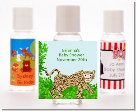 Leopard - Personalized Baby Shower Hand Sanitizers Favors