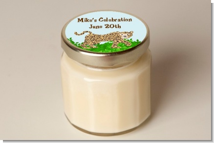 Leopard - Baby Shower Personalized Candle Jar