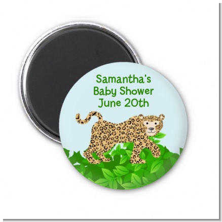 Leopard - Personalized Baby Shower Magnet Favors