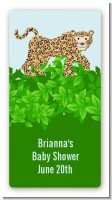 Leopard - Custom Rectangle Baby Shower Sticker/Labels