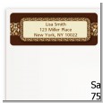 Leopard Brown - Birthday Party Return Address Labels thumbnail