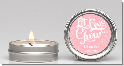 Let Love Grow - Bridal Shower Candle Favors