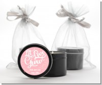 Let Love Grow - Bridal Shower Black Candle Tin Favors