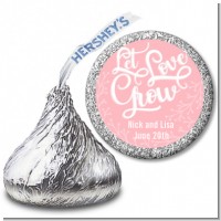 Let Love Grow - Hershey Kiss Bridal Shower Sticker Labels