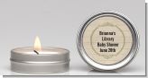 Library Card - Baby Shower Candle Favors