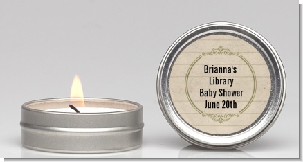 Library Card - Baby Shower Candle Favors