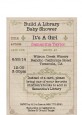 Library Card - Baby Shower Petite Invitations thumbnail