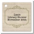 Library Card - Personalized Baby Shower Card Stock Favor Tags thumbnail