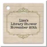 Library Card - Personalized Baby Shower Card Stock Favor Tags