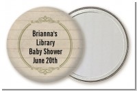 Library Card - Personalized Baby Shower Pocket Mirror Favors