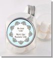 Light Blue & Grey - Personalized Bridal Shower Candy Jar thumbnail