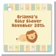 Lion - Personalized Baby Shower Card Stock Favor Tags thumbnail