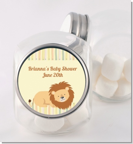 Lion - Personalized Birthday Party Candy Jar