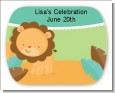 Lion | Leo Horoscope - Personalized Baby Shower Rounded Corner Stickers thumbnail