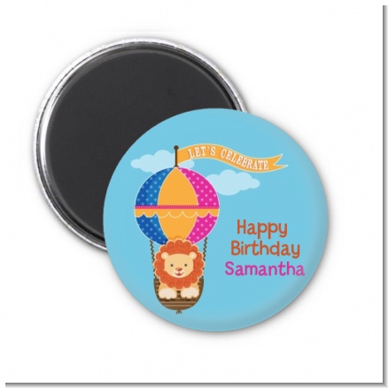 Lion - Personalized Birthday Party Magnet Favors
