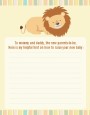 Lion - Baby Shower Notes of Advice thumbnail