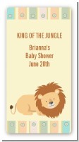 Lion - Custom Rectangle Baby Shower Sticker/Labels