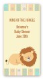 Lion - Custom Rectangle Baby Shower Sticker/Labels thumbnail