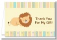 Lion - Baby Shower Thank You Cards thumbnail