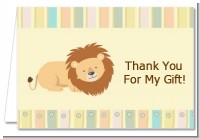 Lion - Baby Shower Thank You Cards