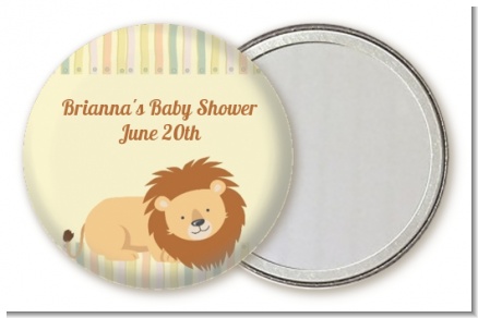 Lion - Personalized Baby Shower Pocket Mirror Favors