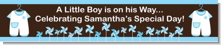 Little Boy Outfit - Personalized Baby Shower Banners