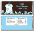 Little Boy Outfit - Personalized Baby Shower Candy Bar Wrappers thumbnail