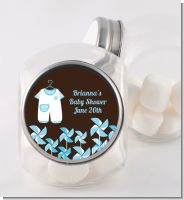 Little Boy Outfit - Personalized Baby Shower Candy Jar