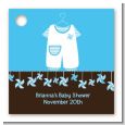 Little Boy Outfit - Personalized Baby Shower Card Stock Favor Tags thumbnail