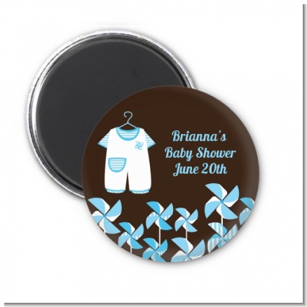 Little Boy Outfit - Personalized Baby Shower Magnet Favors