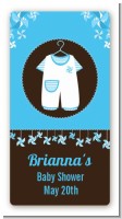 Little Boy Outfit - Custom Rectangle Baby Shower Sticker/Labels