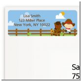 Little Cowboy - Birthday Party Return Address Labels