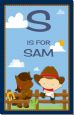 Little Cowboy - Personalized Baby Shower Nursery Wall Art thumbnail