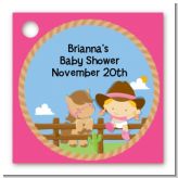 Little Cowgirl - Personalized Baby Shower Card Stock Favor Tags