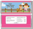 Little Cowgirl - Personalized Baby Shower Candy Bar Wrappers thumbnail