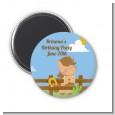 Little Cowgirl Horse - Personalized Birthday Party Magnet Favors thumbnail
