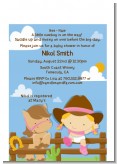 Little Cowgirl - Baby Shower Petite Invitations