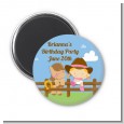 Little Cowgirl - Personalized Baby Shower Magnet Favors thumbnail
