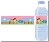 Little Cowgirl - Personalized Baby Shower Water Bottle Labels