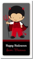 Little Devil - Custom Rectangle Halloween Sticker/Labels